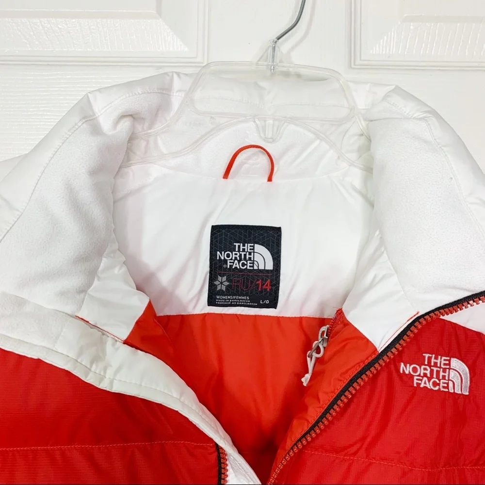 The North Face Women’s RU/14 Goose Down Color Block Vest Like New Size L - Picture 6 of 16